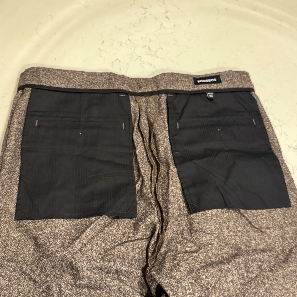 Bonobos Brown Pleated Wool Dress Pants - Picture 9 of 9